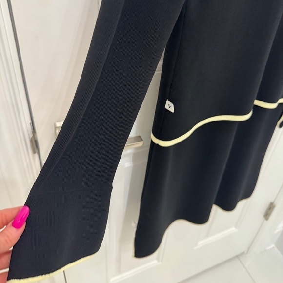 Black 2 piece VERTIGO Dress from PARIS. Very good condition. Size M - Picture 3 of 13